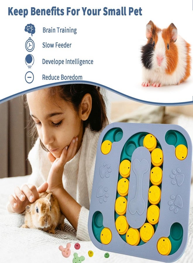 OOXYG Guinea Pig Foraging Treat Puzzle Box, Large Rabbit Hide Treats Snuffle Box Bunny Toys, 4 in 1 Interactive Treat Dispenser for Rabbits, Bunny, Guinea Pig, Dog Mental Stimulation - Image 2